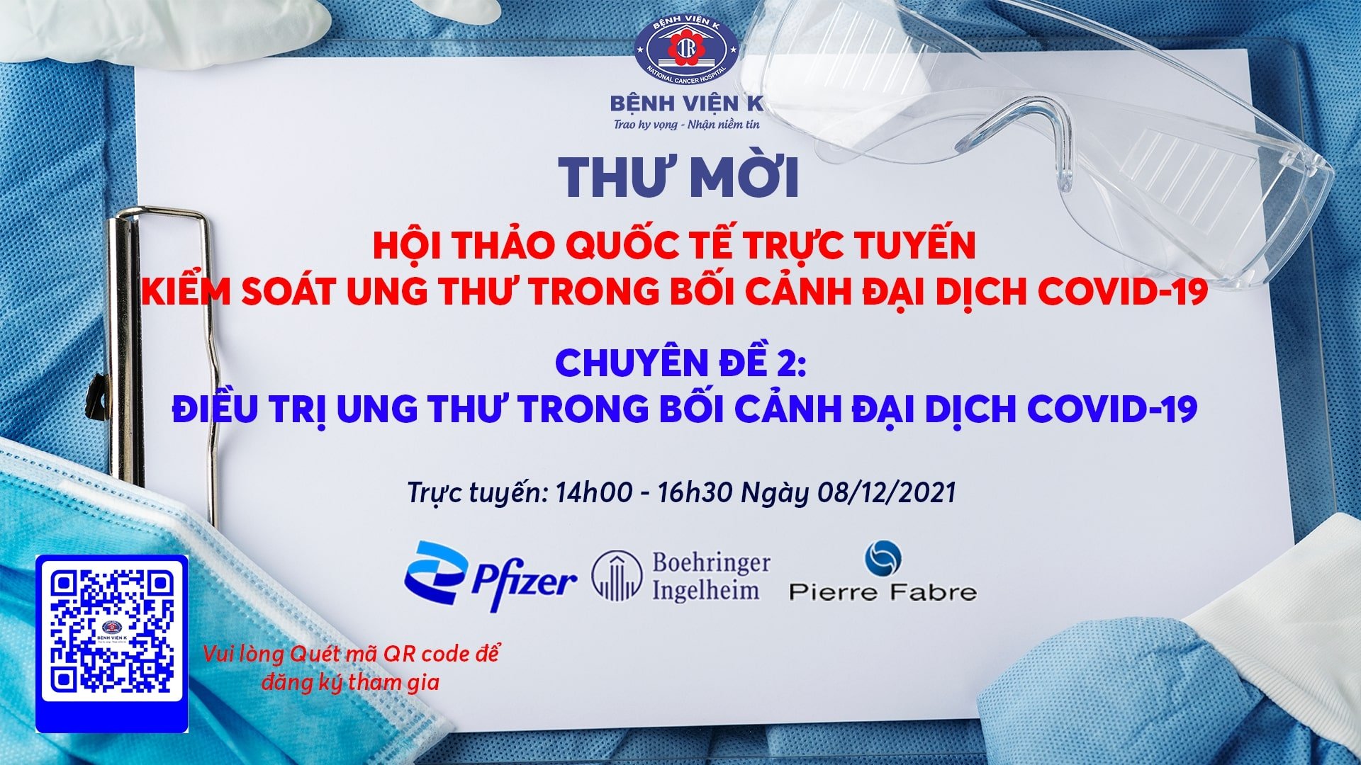 HỘI THẢO QUỐC TẾ TRỰC TUYẾN KIỂM SOÁT UNG THƯ TRONG BỐI CẢNH ĐẠI DỊCH COVID-19