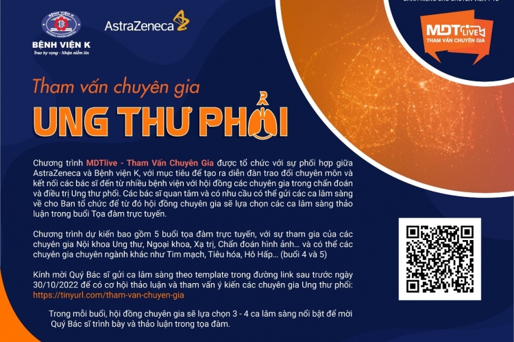 CHƯƠNG TRÌNH MDTLIVE - THAM VẤN CHUYÊN GIA: THÔNG BÁO MỜI GỬI CA LÂM SÀNG