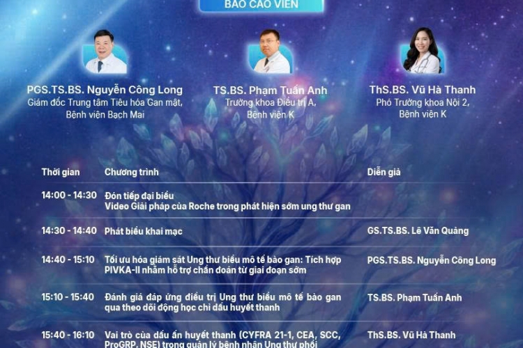 HỘI THẢO KHOA HỌC: PHÂN TÍCH ĐỘNG HỌC CHỈ DẤU HUYẾT THANH TRONG QUẢN LÝ UNG THƯ GAN VÀ UNG THƯ PHỔI